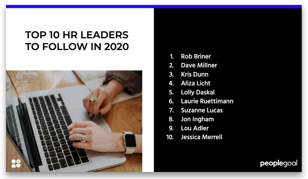 Top 10 HR Leaders to Follow in 2020