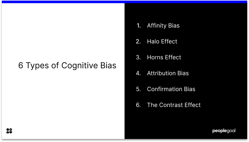 6 Types of Cognitive Bias that Impact on Performance Reviews