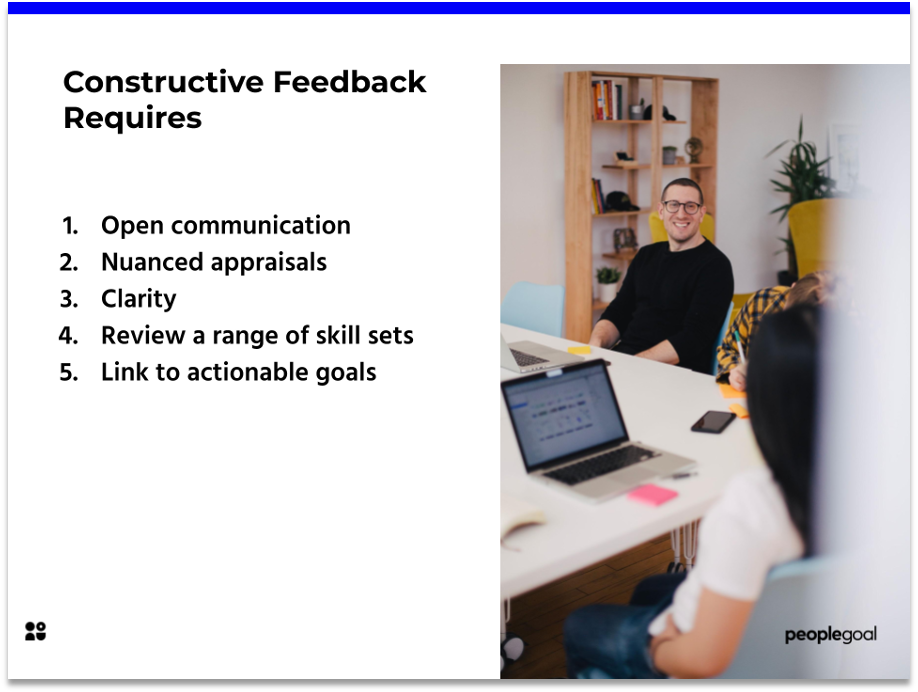 Constructive Feedback requirements