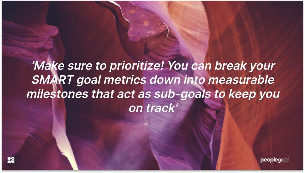 SMART Goals for word and google quote