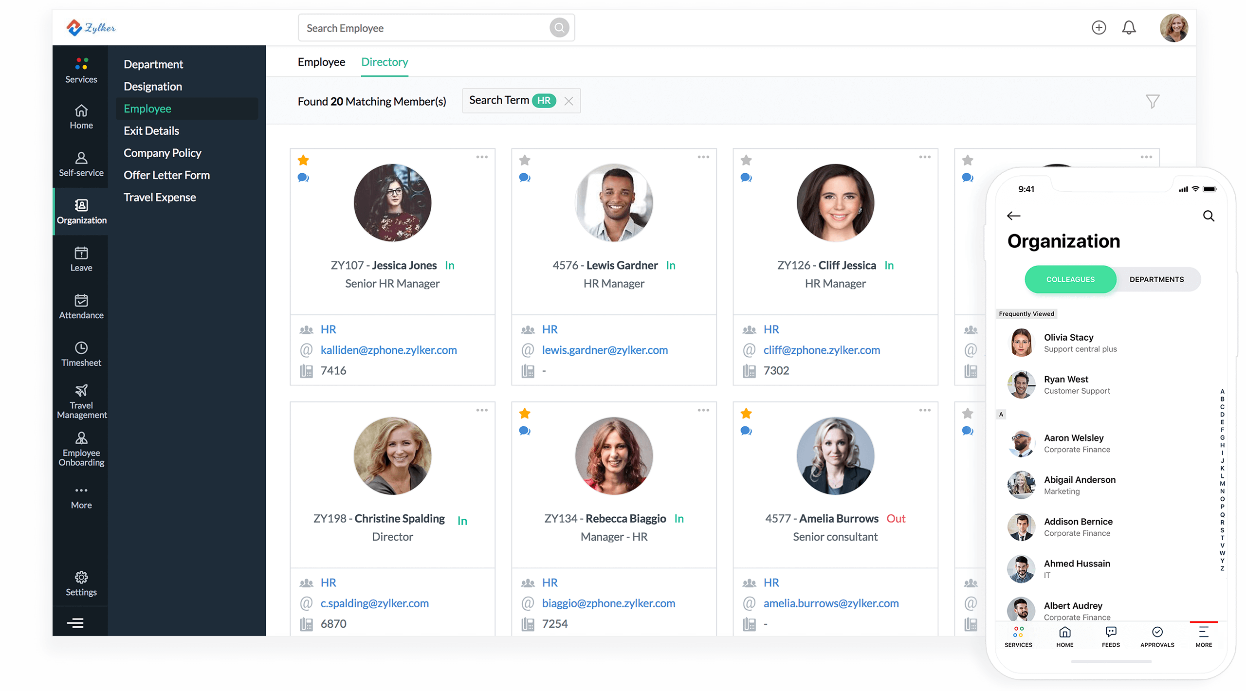 zoho-people software