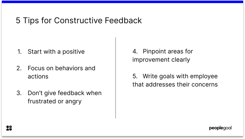 5 Tips for Constructive Feedback