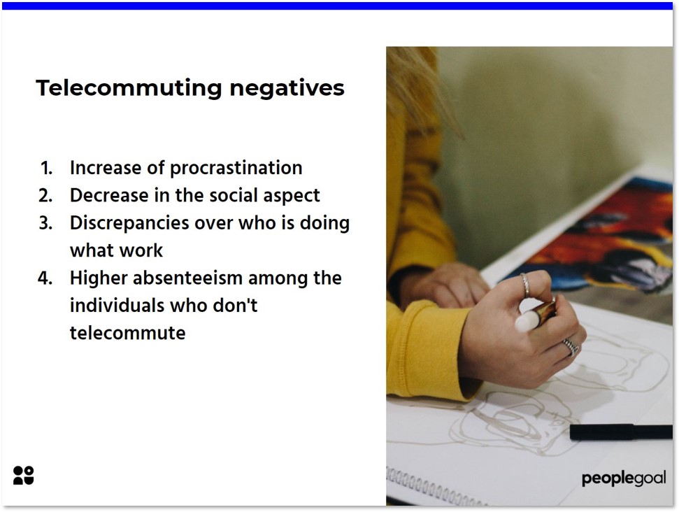 Telecommuting negatives