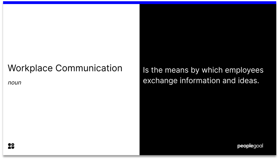 workplace communication - definition