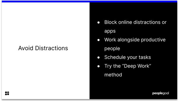 Effective at Work - avoid distractions