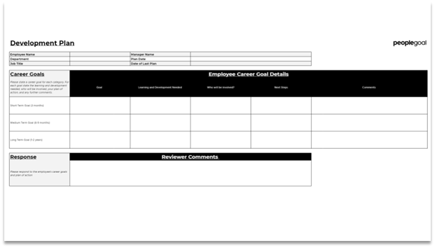 PeopleGoal Development Plan Template 1