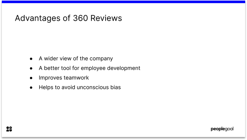 360 Performance Reviews Advantages