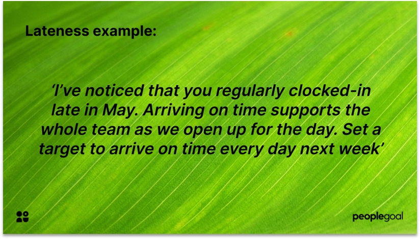 Example of Constructive Feedback for Employee development