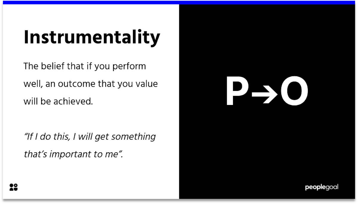 expectancy theory instrumentality