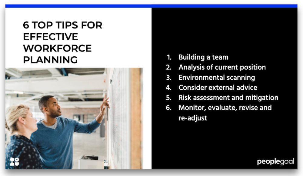 top tips for effective workforce planning