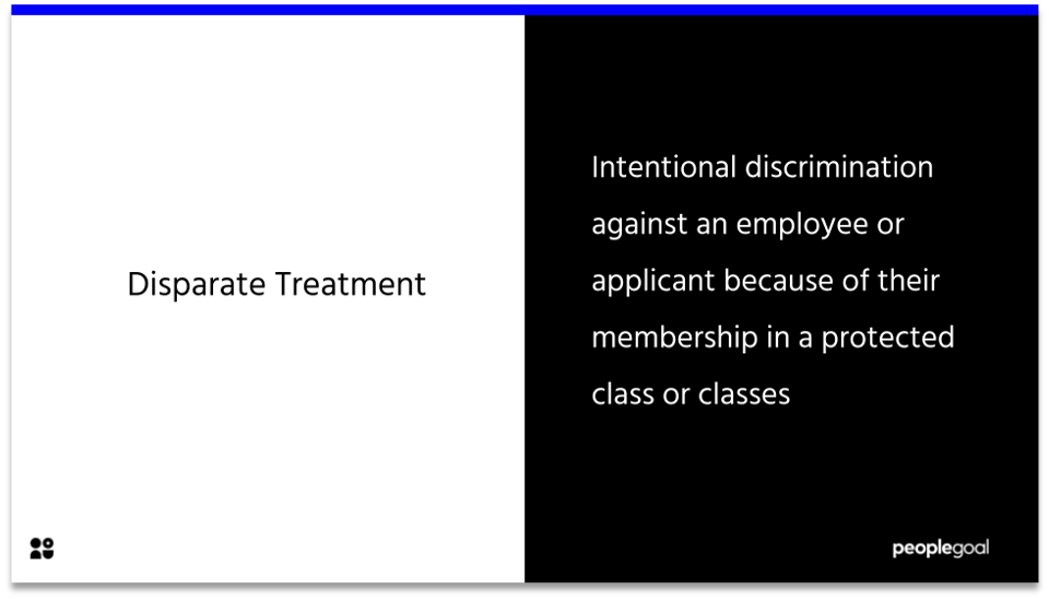 Disparate Treatment Definition